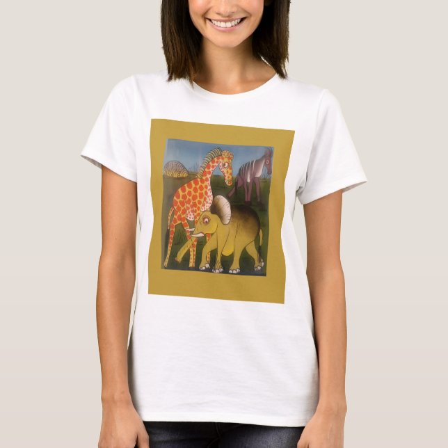 T-shirt Trio d'art africain (Devant)