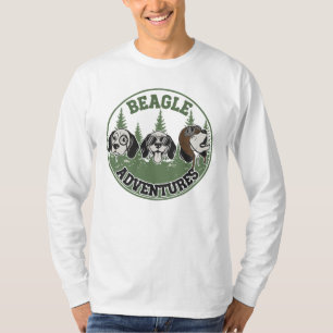 T-shirt Trio d'aventures drôles de Beagle Chien de dessi