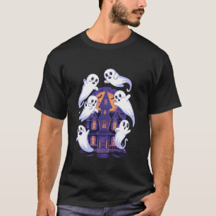 T-shirt Trio de chat fantôme mignon pour Halloween