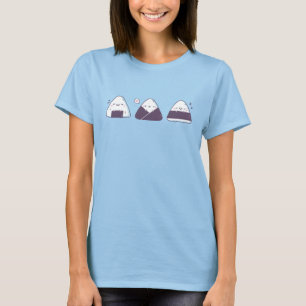 T-shirt Trio de Onigiri Japonais Mignons et Drôles en Dood