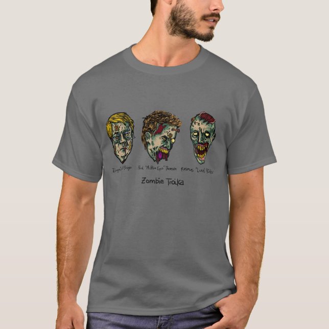 T-shirt Trio de troïka de zombi (Devant)