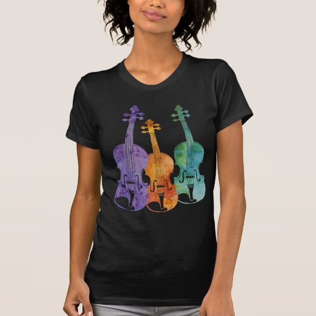 T-shirt Trio de violon (Devant)