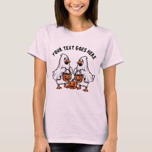 T-shirt Trio d'Halloween de personnalisés d'oies fantômes 