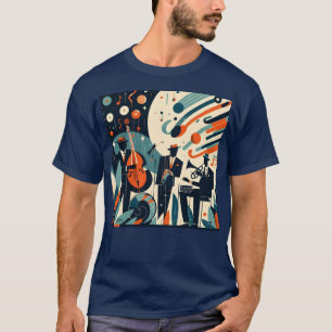 T-shirt Trio du Jazz Age du Milieu du Siècle Moderne