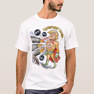 T-shirt triomphant de superhéros d'atout