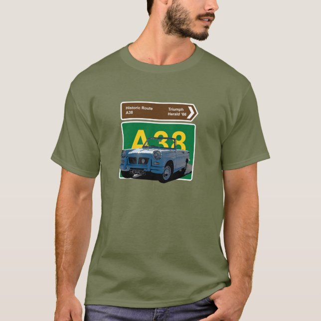 T-shirt Triomphe Herald.1966. Anglais. Route historique A3 (Devant)