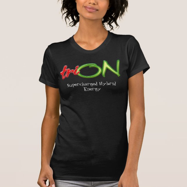 T-shirt TriON-Mot-SM, énergie hybride suralimentée (Devant)