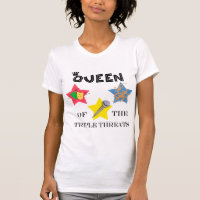 T-shirt triple de la Reine Lite de menace
