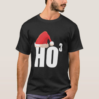 T-shirt Triple Ho Ho Third Power Math Nerd Funny Christmas