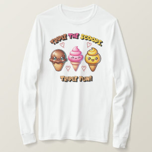 T-shirt Triple les Scoops, Triple Fun !