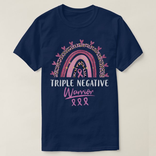 T-shirt Triple Negative Breast Cancer Awareness Warrior Pi (Design devant)