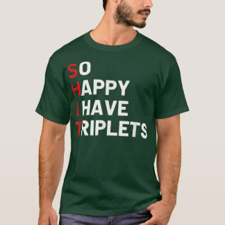 T-shirt Triplet Maman de Triplets Funny Triplet Mama Tripl