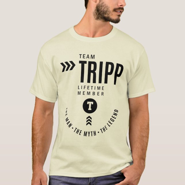 T-shirt Tripp Nom personnalisé Anniversaire Cadeau (Devant)