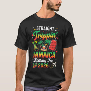 T-shirt Trippin droit Vacances en Jamaïque Anniversaire 20