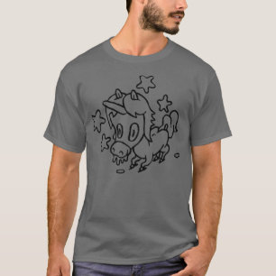 T-shirt Trippy Unicorn Cartoon