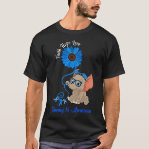 T-shirt Trisomie 18 Sensibilisation Foi éléphante Espoir A