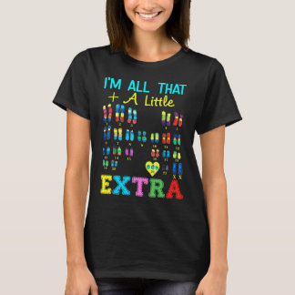 T-shirt Trisomy 21 XX Chromosome supplémentaire Monde fill