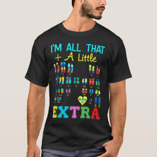 T-shirt Trisomy 21 XX Chromosome supplémentaire Monde fill