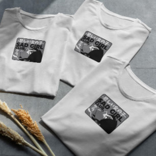 T-shirt Triste fille club Anime