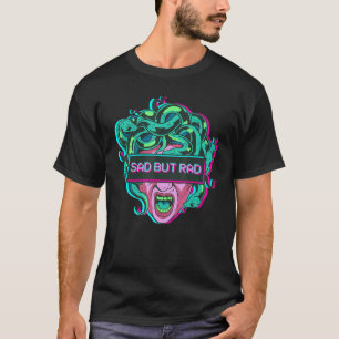 T-shirt Triste Mais Rad - Statue Medusa Vaporwave Aesthéti