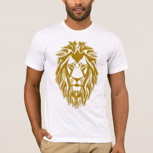 T-shirt Triste tête dorée du lion