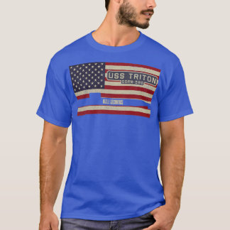 T-shirt Triton SSRN586 Radar Picket Sous-marin nucléaire V