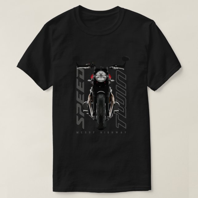 T-shirt Triumph Speed Twin 19 rouge fl (Design devant)