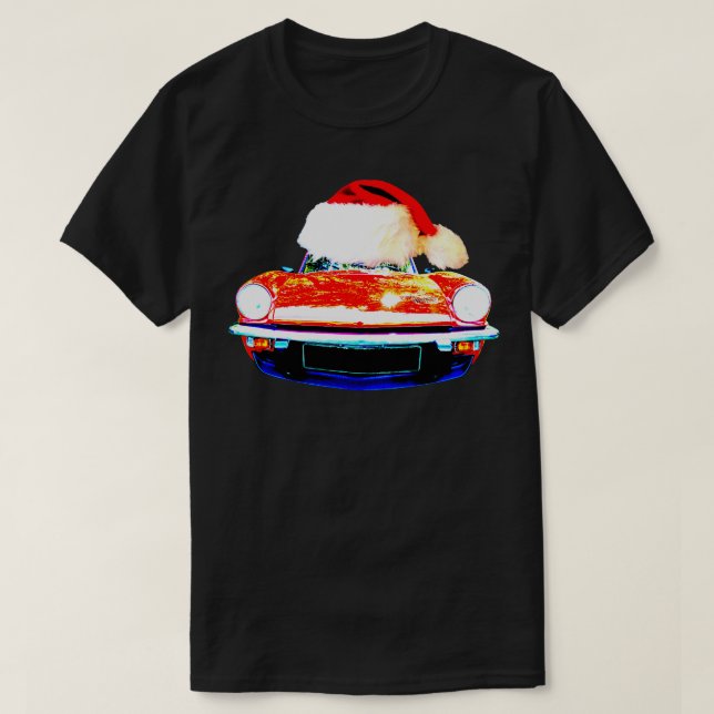 T-shirt Triumph Spitfire édition classique de Noël casquet (Design devant)
