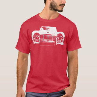 T-shirt Triumph TR4 Britannique classique voiture blanc Lo
