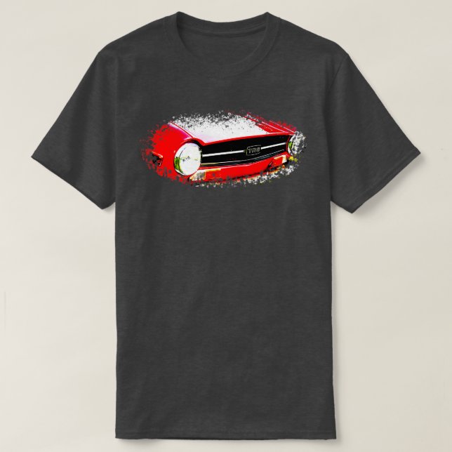 T-shirt Triumph TR6 1970 éléments classiques britanniques  (Design devant)