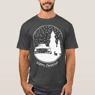 T-shirt Triumph TR6 1970s Britanniques classique neige de 