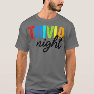 T-shirt Trivia NightFunny Quiz Jeu passionné