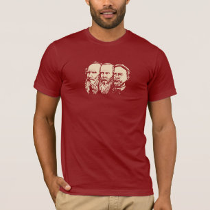 T-shirt Troïka russe : Tolstoy, Dostoevsky, Chekhov