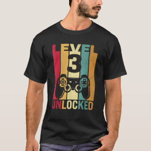 T-shirt Trois 3ans 3 Anniversaire Fils Fils Amusant Joueur