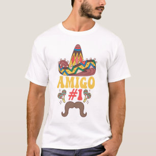T-shirt Trois Amigos Mexicain Drôle Correspondant Cinco De