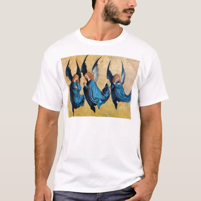 T-SHIRT TROIS ANGES EN BLEU (Devant)