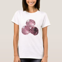 Trois Boules de Verre Roses Argent Attrayantes