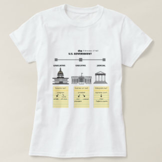 T-shirt Trois branches du gouvernement américain - Chemise