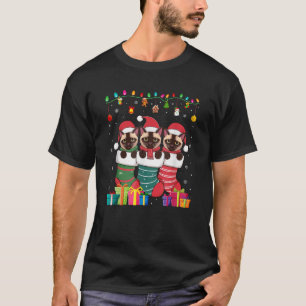 T-shirt Trois chats siamois dans Sock Garçons amusants Fil