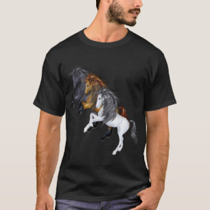 T-shirt Trois Chemise Stallions Sauvages