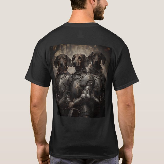 T-shirt "Trois Chevaliers de Chien Tee - Tournée de lutte  (Dos)