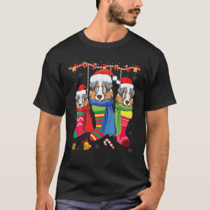 T-shirt Trois Chien berger anglais à l'intérieur des Chaus
