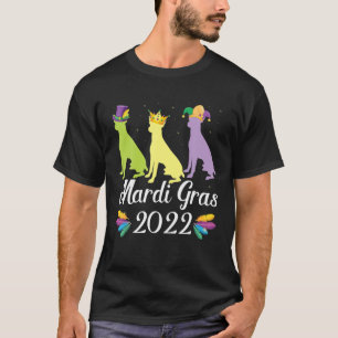 T-shirt Trois Chiens Rat Terrier Mardi Gras Costume Danser