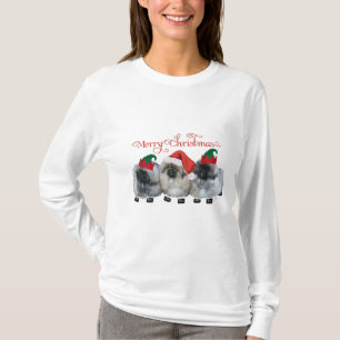 T-shirt Trois chiots Pekingese Noël