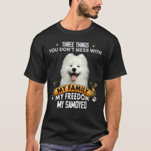 T-shirt Trois choses que vous ne manquez pas avec Samoyed