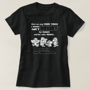 T-shirt Trois choses qu'une femme ne peut pas résister au 