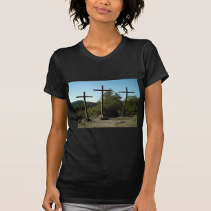 T-shirt Trois croix en bois