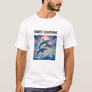 T-shirt Trois dauphins
