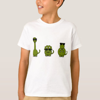 T-shirt Trois Dinosaures Cool T Chemise