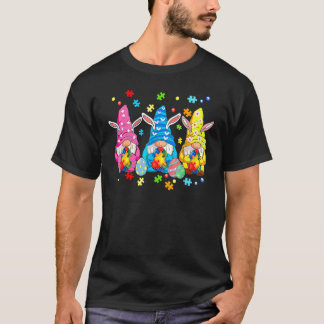 T-shirt Trois Gnome Puzzle de sensibilisation à l'autisme
